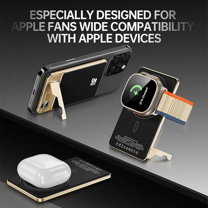Ultra-Slim 10000mAh Magnetic Wireless Power Bank – 15W Fast Charging, 20W USB-C PD, Built-In Stand & Digital Display