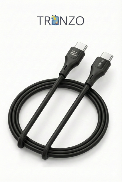 TRONZO USB-C to USB-C Cable 100W – Turbo Power Engine, 1M