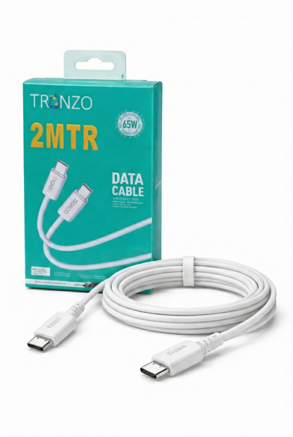 TRONZO USB-C to USB-C Data Cable 2 Meter (65W)