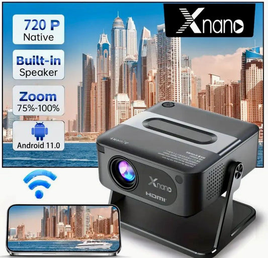 Xnano Mini Smart Projector (720P WiFi Android Projector)