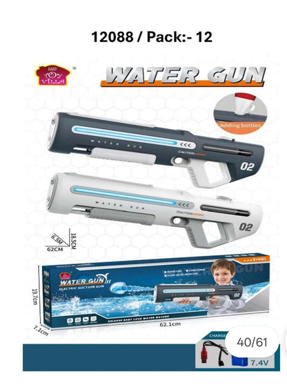 Electric Automatic Water Gun with LED Light Strip – Long Range Self Water Absorption Toy (02 Model)