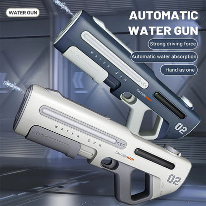 Electric Automatic Water Gun with LED Light Strip – Long Range Self Water Absorption Toy (02 Model)